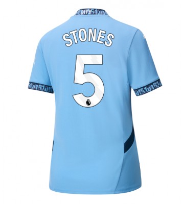 Manchester City John Stones #5 Primera Equipación Mujer 2024-25 Manga Corta